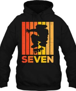 Kids 7Th Birthday Skater Boy Girl 7 Years Old Skateboarder 3