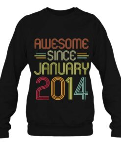 Kids 9Th Birthday Gifts Awesome Since January 2014 9 Years Old 4