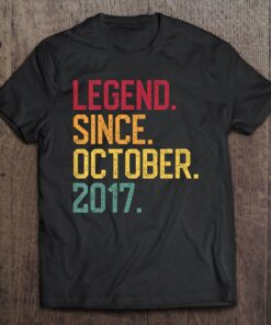 Kids Legend Since October 2017 5Th Birthday Gift 5 Years Old 1