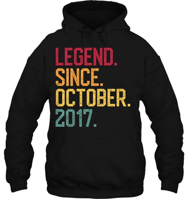 Kids Legend Since October 2017 5Th Birthday Gift 5 Years Old