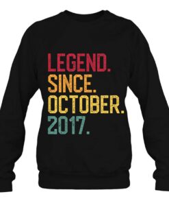 Kids Legend Since October 2017 5Th Birthday Gift 5 Years Old 3