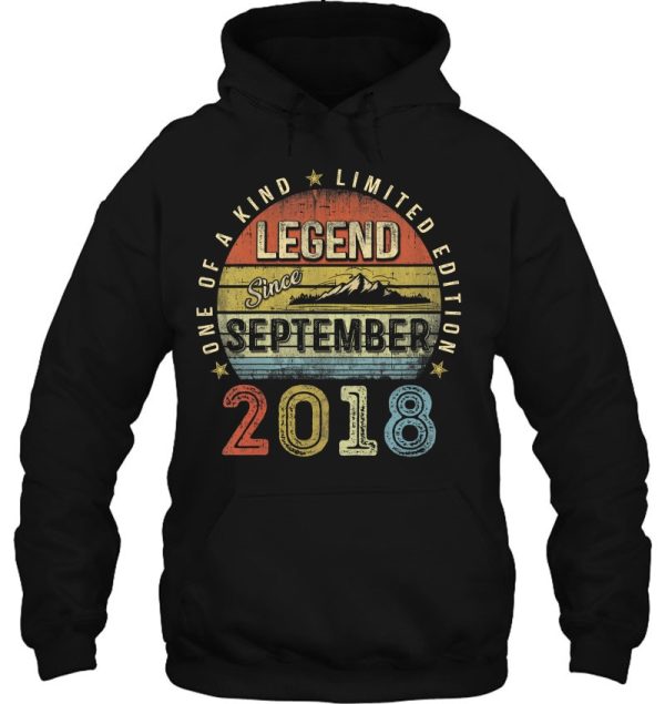 Kids Legend Since September 2018 5Th Birthday Gift 5 Years Old