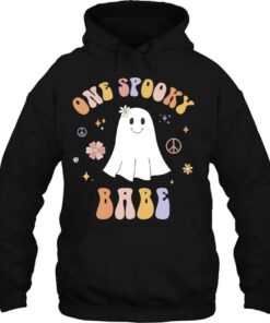 Kids One Spooky Babe First Birthday Retro Halloween Ghost Boo 3