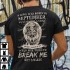 King Was Born in September My Scars Tell A Story Shirt