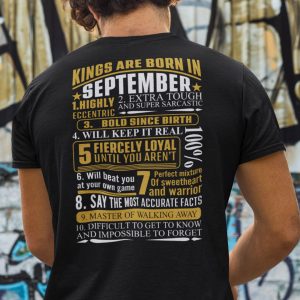 Kings Are Born In September Shirt