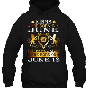 Kings Are Born On June 18Th Birthday Bday Men Boy Kid 3