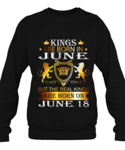 Kings Are Born On June 18Th Birthday Bday Men Boy Kid 4