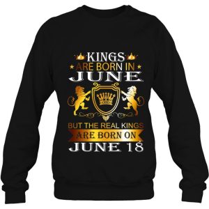 Kings Are Born On June 18Th Birthday Bday Men Boy Kid 4