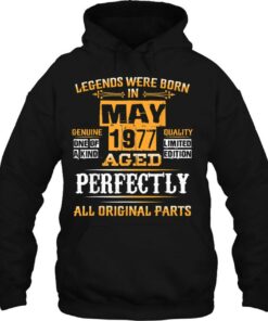 Legend Born In May 1977 46Th Birthday Tee For 46 Years Old 3