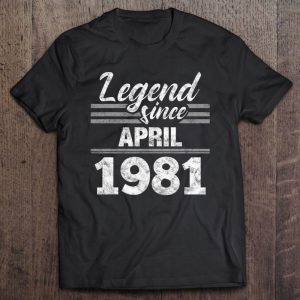 Legend Since April 1981 – 42Nd Birthday 42 Years Old