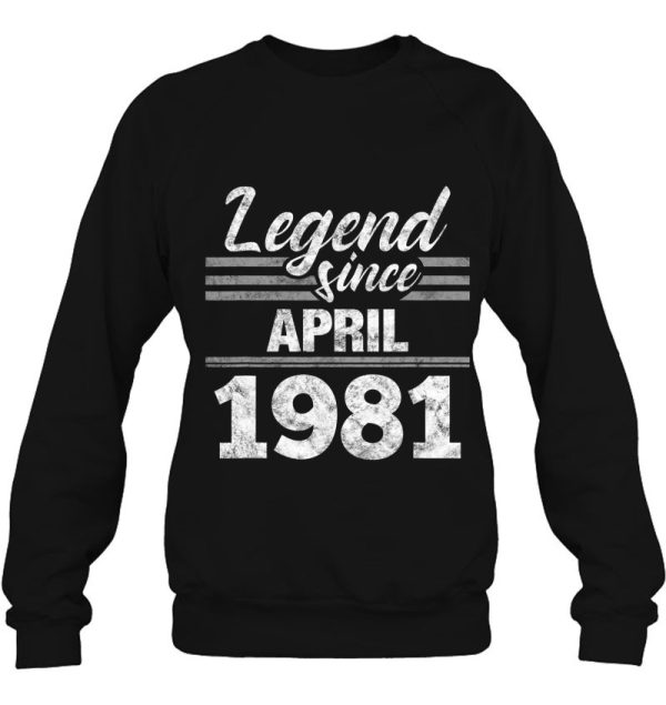 Legend Since April 1981 – 42Nd Birthday 42 Years Old