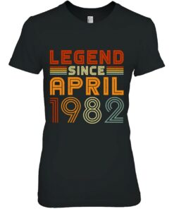 Legend Since April 1982 Men Women Vintage 41St Birthday 1 Legend Since April 1982 Men Women Vintage 41St Birthday 2