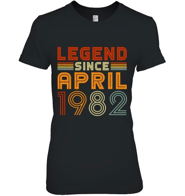 Legend Since April 1982 Men Women Vintage 41St Birthday