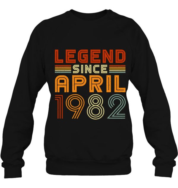 Legend Since April 1982 Men Women Vintage 41St Birthday