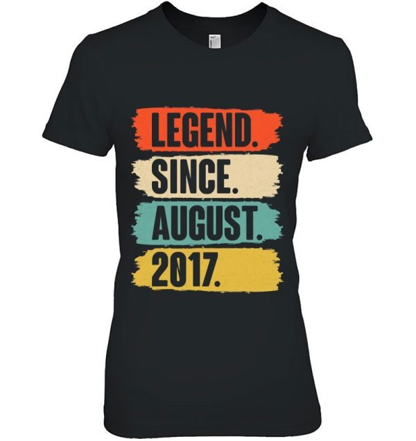 Legend Since August 2017 Birthday – Gift For 5 Years Old Boy