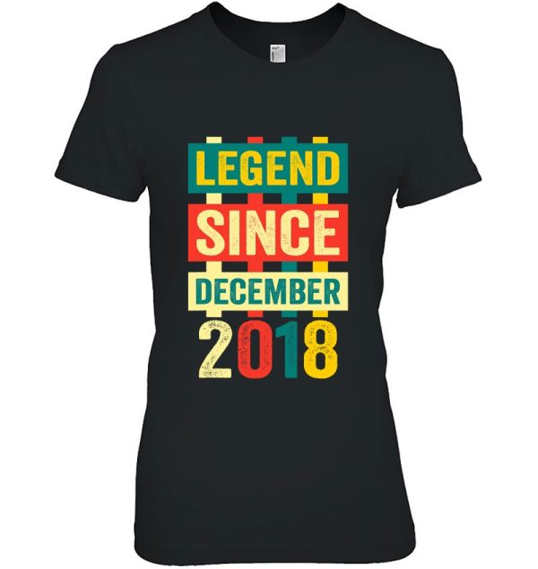 Legend Since December 2018 4 Years Old Shirt Bday Gift