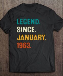 Legend Since January 1963 60Th Birthday Gift 60 Years Old Men 1