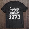 Legend Since January 1973 50Th Birthday 50 Years Old