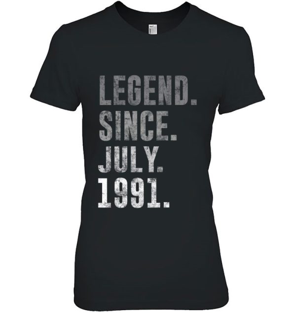 Legend Since July 1991 31St Birthday Vintage 1991 Birthday