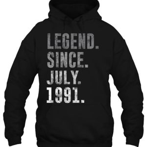 Legend Since July 1991 31St Birthday Vintage 1991 Birthday 3