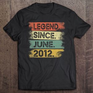 Legend Since June 2012 Distressed Born In June 2012 Bday