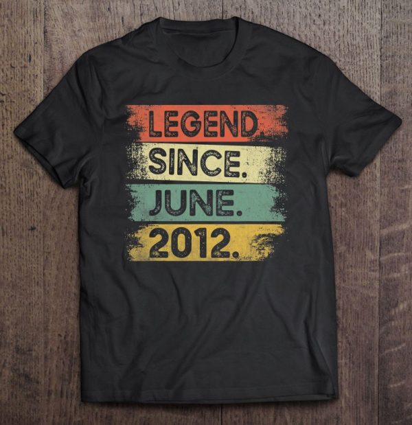 Legend Since June 2012 Distressed Born In June 2012 Bday