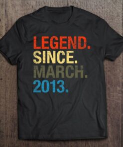 Legend Since March 2013 Bday Gifts 10Th Birthday 1