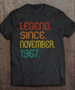 Legend Since November 1967 55Th Birthday 55 Years Old Retro 1