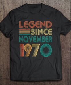 Legend Since November 1970 52Nd Birthday Gifts 52 Years Old 1