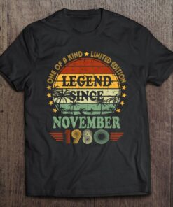 Legend Since November 1980 42Nd Birthday 42 Years Old 1