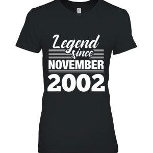 Legend Since November 2002 – 20Th Birthday 20 Years Old Gift