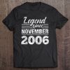 Legend Since November 2006 – 16Th Birthday 16 Years Old Gift