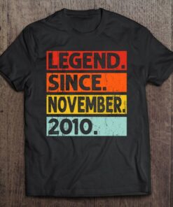 Legend Since November 2010 12Th Birthday Vintage Years Old 1