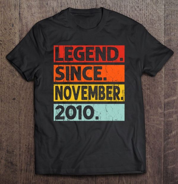 Legend Since November 2010 12Th Birthday Vintage Years Old