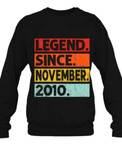 Legend Since November 2010 12Th Birthday Vintage Years Old 4