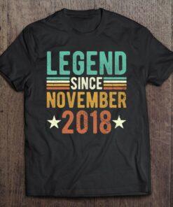 Legend Since November 2018 4 Years Old 4Th Tee Anniversary 1