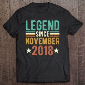 Legend Since November 2018 4 Years Old 4Th Tee Anniversary