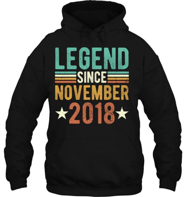 Legend Since November 2018 4 Years Old 4Th Tee Anniversary