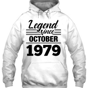 Legend Since October 1979 43Rd Birthday 43 Years Old Gift 3