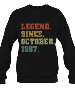 Legend Since October 1987 Retro Vintage Born In October 1987 Birthday Party 3 Legend Since October 1987 Retro Vintage Born In October 1987 Birthday Party 4