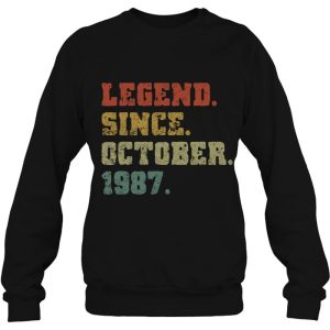 Legend Since October 1987 Retro Vintage Born In October 1987 Birthday Party 4