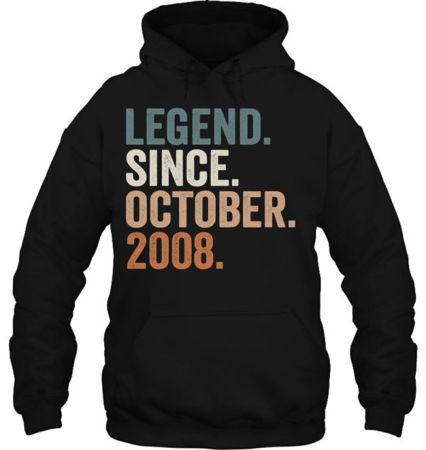 Legend Since October 2008 14Th Birthday Gifts 14 Years Old