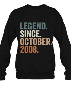 Legend Since October 2008 14Th Birthday Gifts 14 Years Old 4