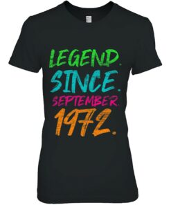 Legend Since September 1972 Bday Gifts 50Th Birthday 2