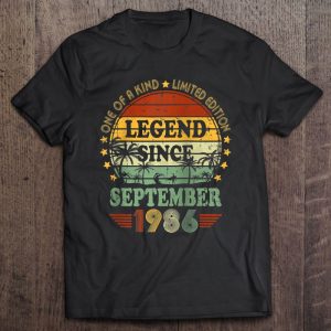 Legend Since September 1986 36Th Birthday 36 Years Old B-Day Raglan Baseball