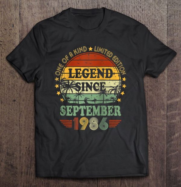 Legend Since September 1986 36Th Birthday 36 Years Old B-Day Raglan Baseball