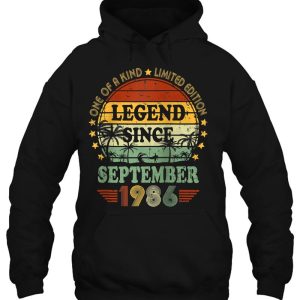 Legend Since September 1986 36Th Birthday 36 Years Old B Day Raglan Baseball 3