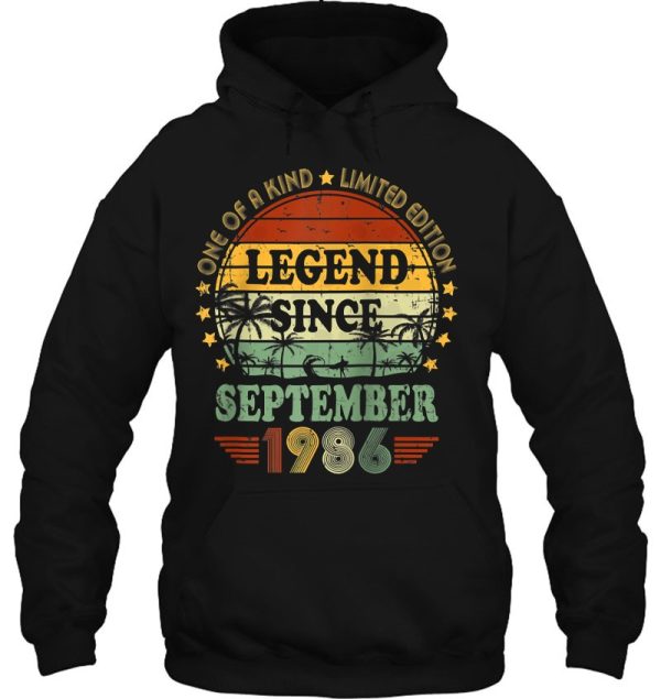 Legend Since September 1986 36Th Birthday 36 Years Old B-Day Raglan Baseball