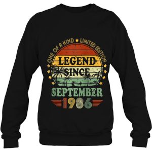 Legend Since September 1986 36Th Birthday 36 Years Old B Day Raglan Baseball 4