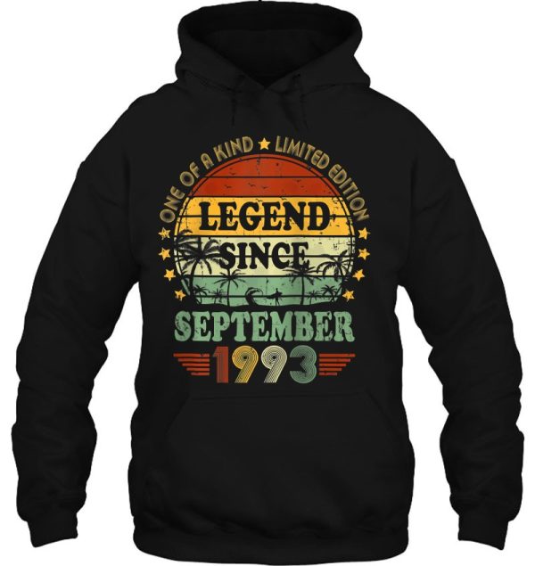 Legend Since September 1993 29Th Birthday 29 Years Old B-Day Raglan Baseball